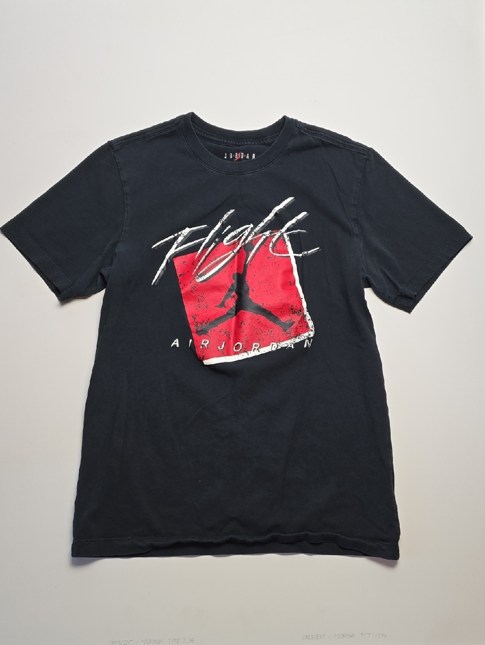 Jordan Flight Short Sleeve Cotton T-Shirt w/ Red Flight Graphic - Men's Medium